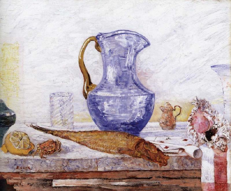James Ensor Still life with Blue Jar